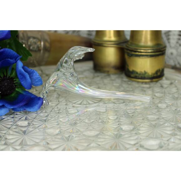 Lansam-Billing Iridescent Blown Glass Lily Bud Vase - Picture 3 of 5